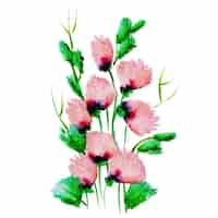 Gratis vector aquarel bloemen