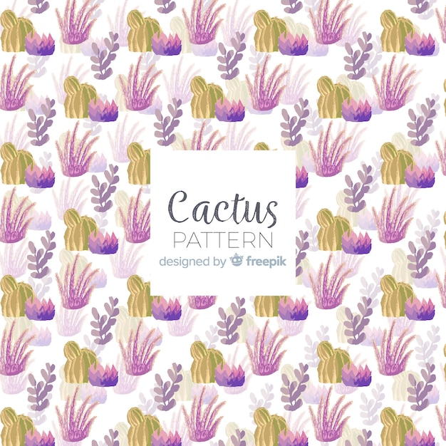 Aquarel cactus patroon