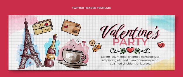 Aquarel carnaval twitter header