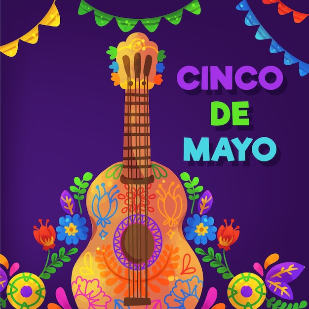 Aquarel Cinco de Mayo