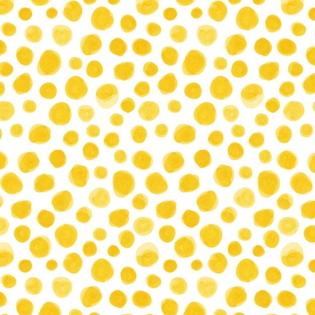 Aquarel dotty patroon gele kleuren