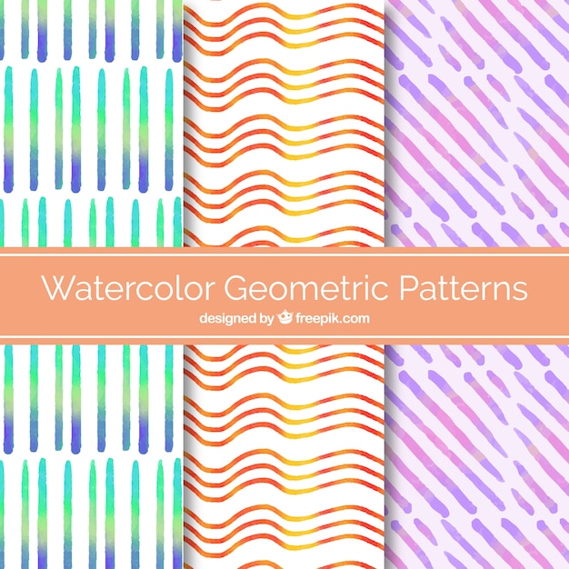 Aquarel geometrische patroon