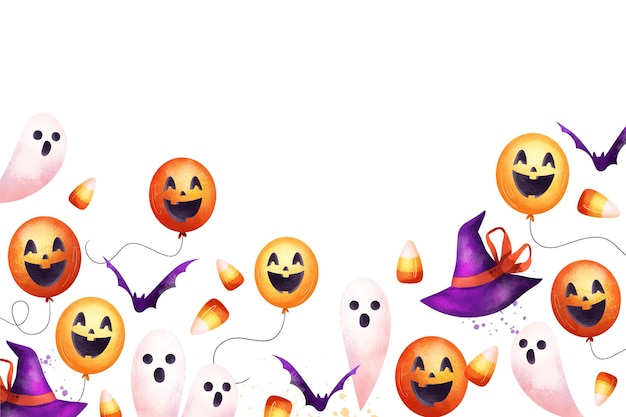 Aquarel halloween achtergrond