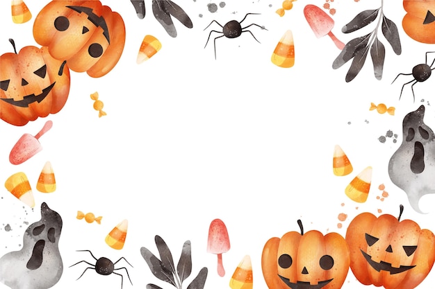 Aquarel halloween achtergrond