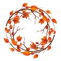 Aquarel herfst bladeren frame