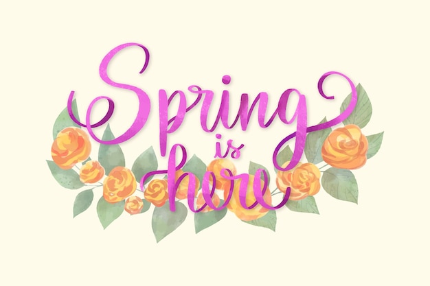 Gratis vector aquarel lente belettering