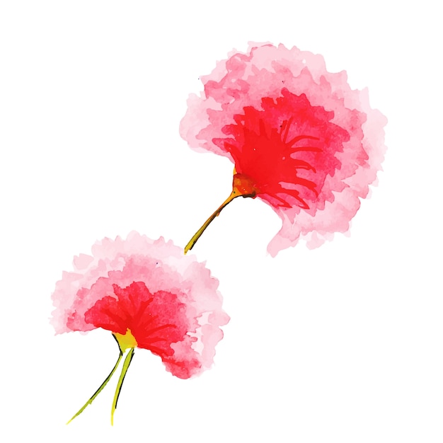Gratis vector aquarel lente bloemen collectie