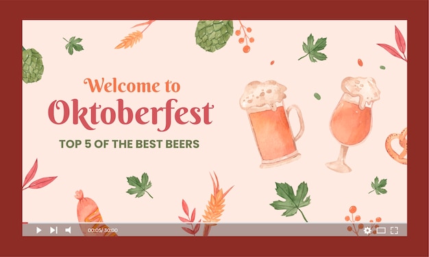 Aquarel oktoberfest youtube-thumbnail