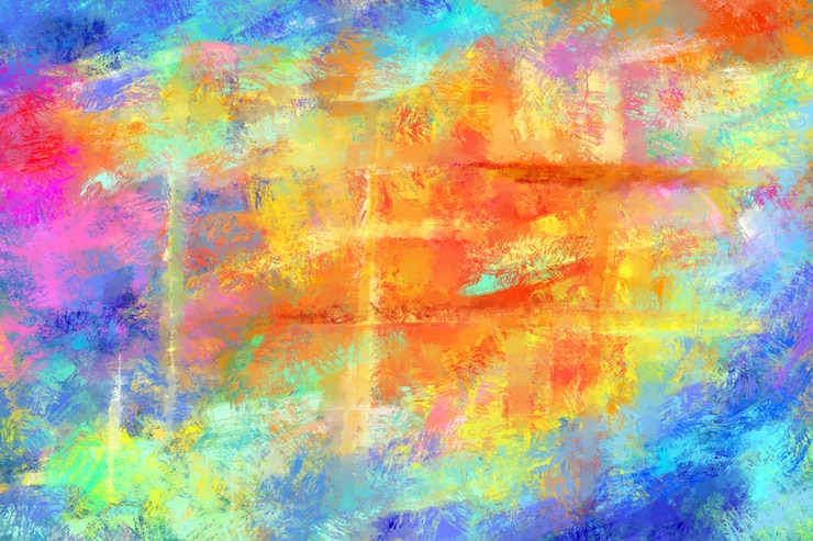 Gratis Vector aquarel olieverfschilderij achtergrond