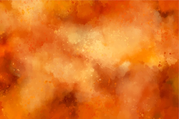 Gratis vector aquarel oranje achtergrond