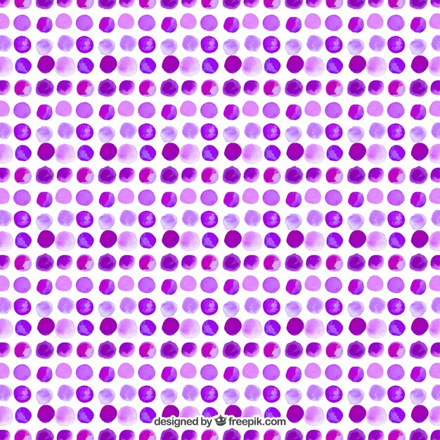 Aquarel paarse stippen patroon