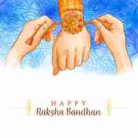 Gratis vector aquarel raksha bandhan concept