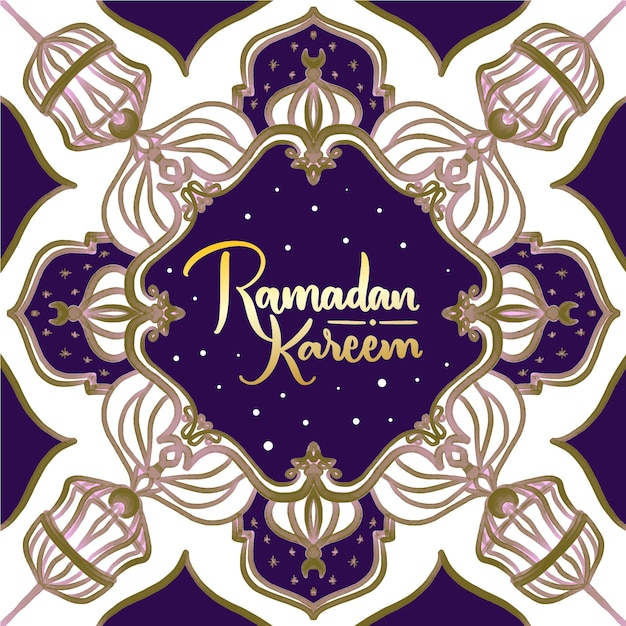 Gratis vector aquarel ramadan kareem concept