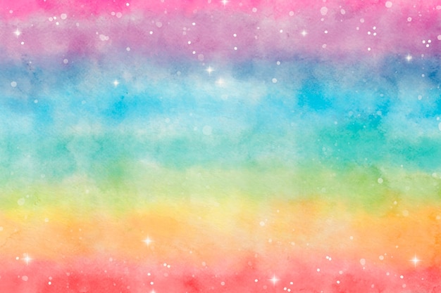 Gratis vector aquarel regenboog achtergrond.