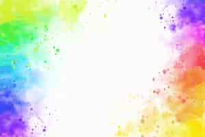 Gratis vector aquarel regenboog achtergrondontwerp