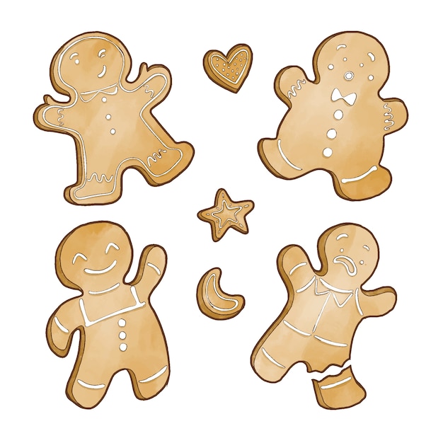 Aquarel speculaaspop cookie collectie