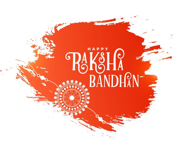 Gratis vector aquarel stijl raksha bandhan festival achtergrond