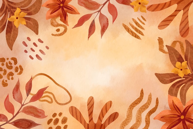 Gratis vector aquarel terracotta achtergrond