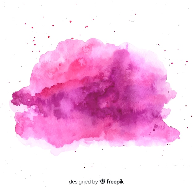 Gratis vector aquarel vlek met abstracte vorm