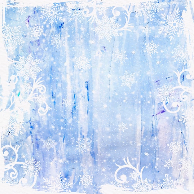 Aquarel winter achtergrond kopie ruimte