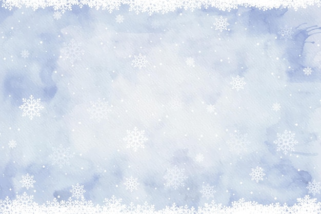 Gratis vector aquarel winter achtergrond
