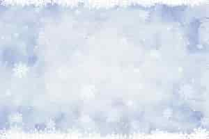 Gratis vector aquarel winter achtergrond