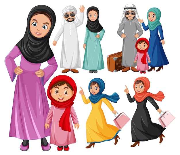 Arabische mensen in traditionele klederdracht