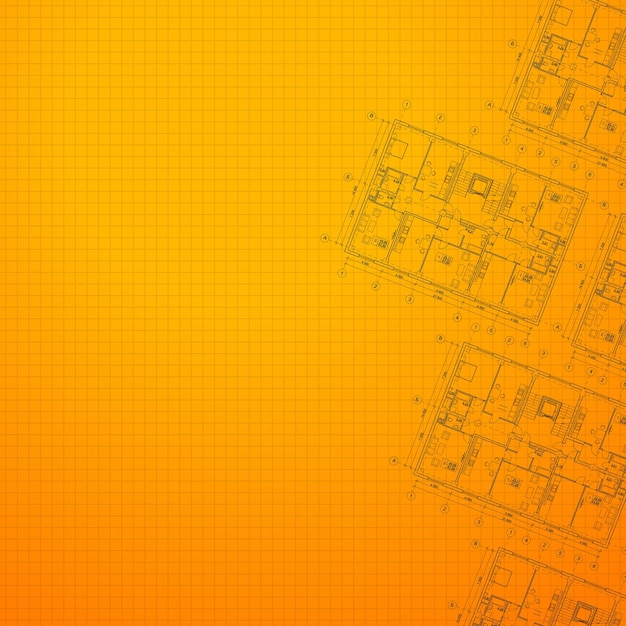 Gratis vector architecturale oranje achtergrond vector illustratie eps10 bevat transparanten, verlopen en effecten