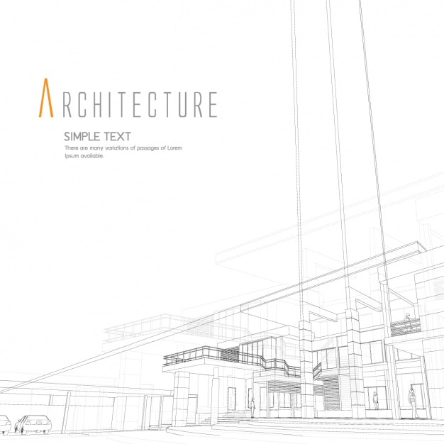 Gratis vector architectuur achtergrond ontwerp