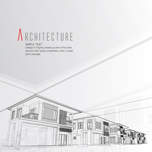 Gratis vector architectuur achtergrond ontwerp