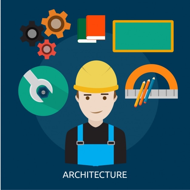 Gratis vector architectuur achtergrond ontwerp