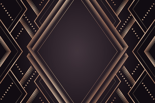 Gratis vector art deco achtergrond met kleurovergang