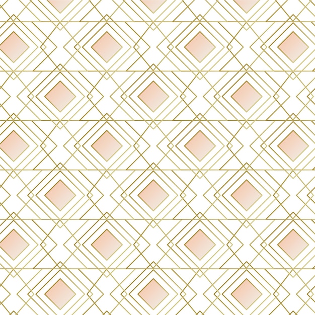 Gratis vector art deco elegant naadloos patroon