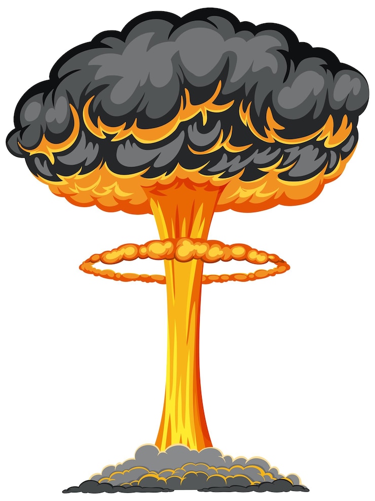 Gratis Vector atoombom paddestoel wolk