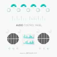 Gratis vector audio control panel