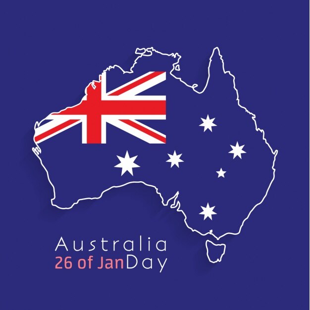 Australië dag achtergrond ontwerp
