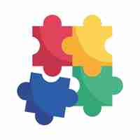 Gratis vector autisme puzzelloze illustratie