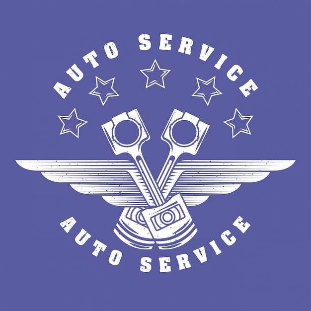 Gratis vector auto reparatie service logo