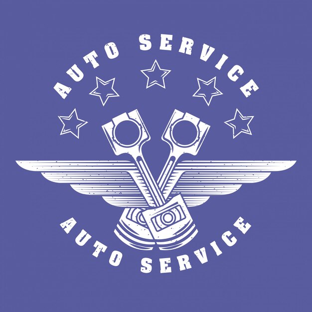 Auto reparatie service logo