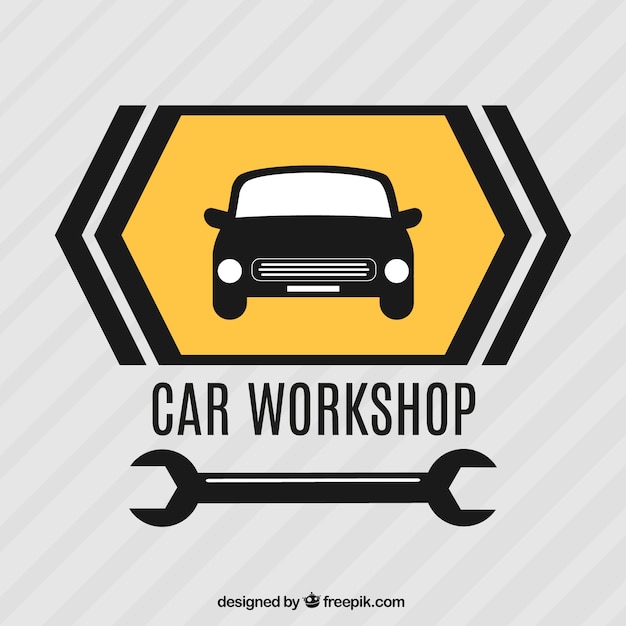 Gratis vector automobielgarage