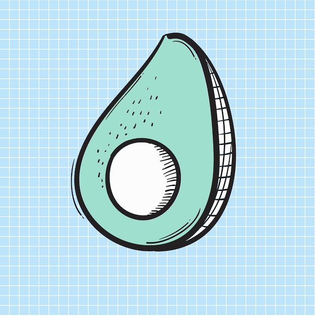 Gratis vector avocado