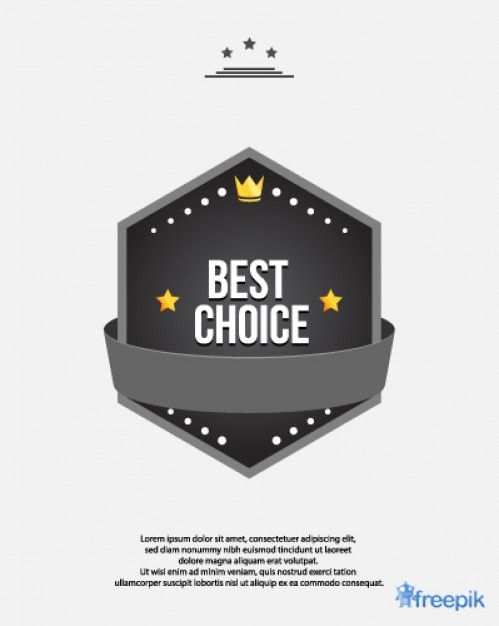 Gratis vector award beste keuze