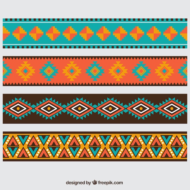 Gratis vector aztec grenzen