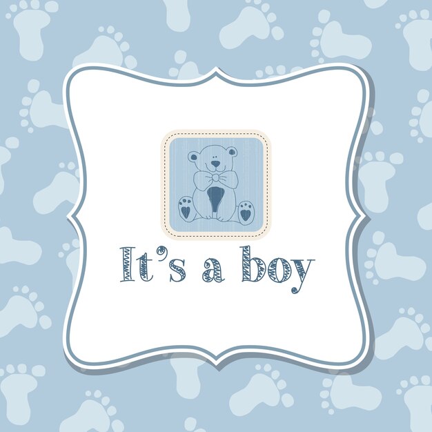 Baby boy uitnodiging voor baby shower