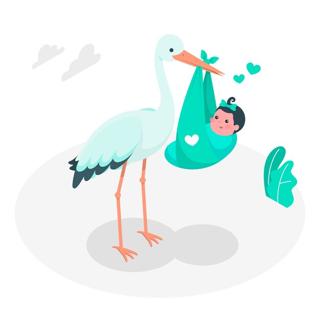 Baby-conceptillustratie