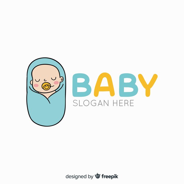 Baby logo sjabloon