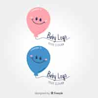 Gratis vector baby logo