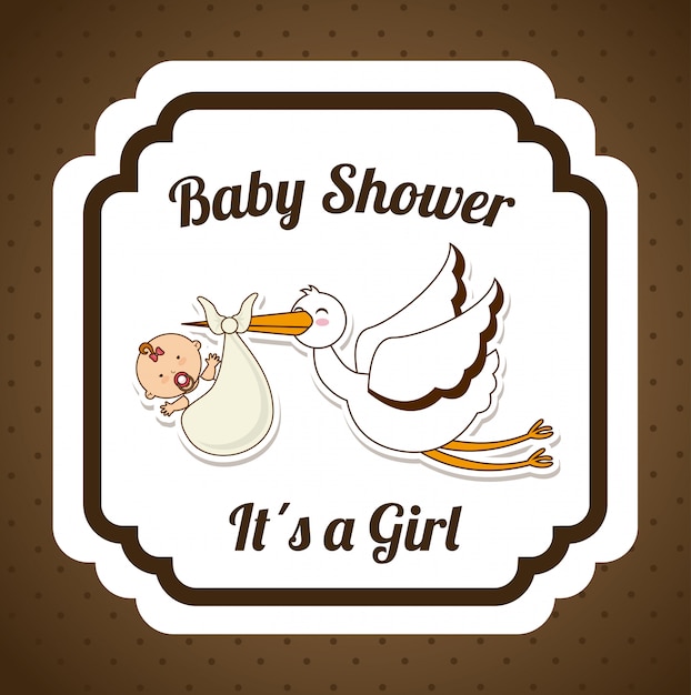 baby shower eenvoudig element