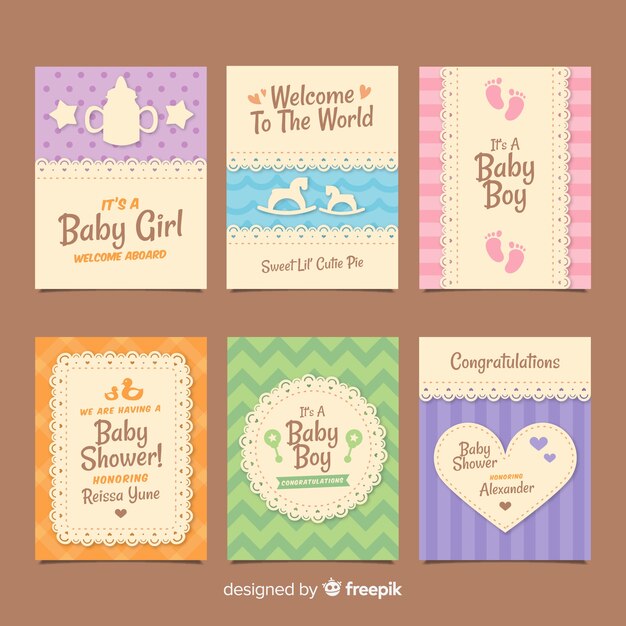 Babydouche kaartpakket