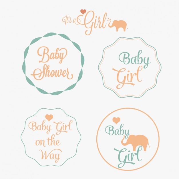 Gratis vector babyshower